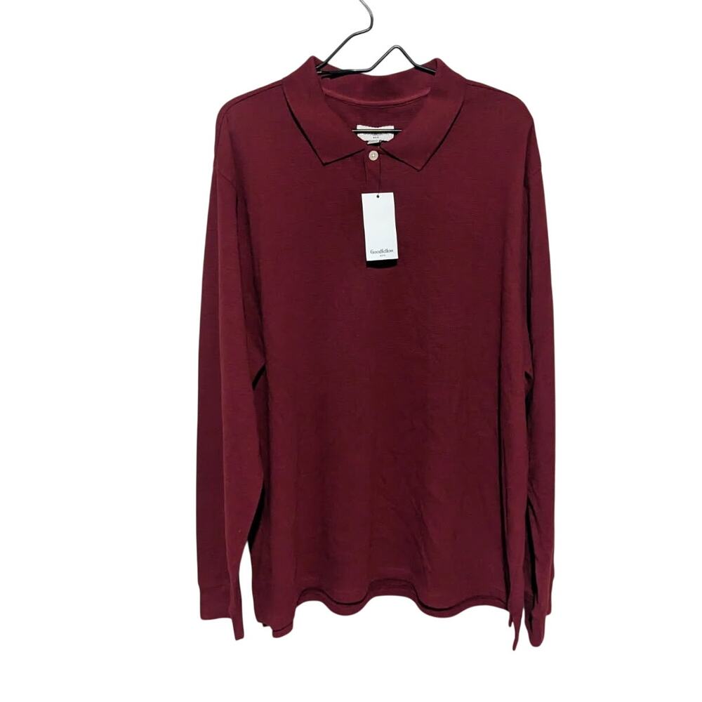 GoodFellow & Co. Red/Maroon Long Sleeve Shirt Size XXL